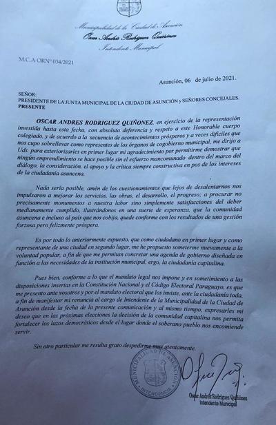 Este miércoles concejales eligen nuevo intendente de Asunción tras renuncia de Nenecho