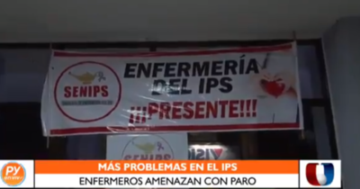 Enfermeros del IPS amenazan con paralizar hospitales