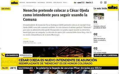 César Ojeda es nuevo intendente de Asunción - ABC Noticias - ABC Color
