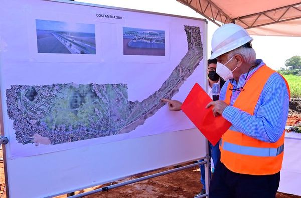 Realizan palada inicial de la Costanera Sur y firma tiene 10 días para cerrar la financiación de la obra  - Nacionales - ABC Color