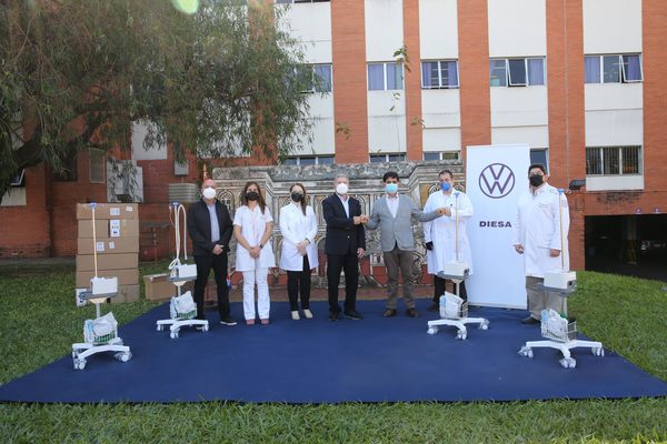 Diesa dona equipos de oxígeno al Hospital de Clínicas para lucha contra el COVID-19