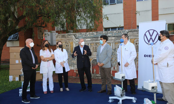 Diesa donó equipos de oxígeno al Hospital de Clínicas  para lucha contra el Covid-19
