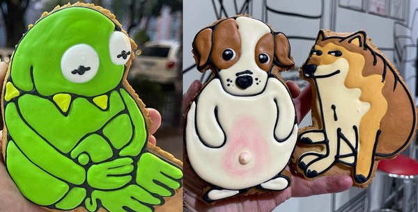 ¡Una idea millonaria! Cafetería se vuelve viral por vender galletas de memes