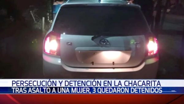 Tres adolescentes fueron detenidos tras persecución en Asunción