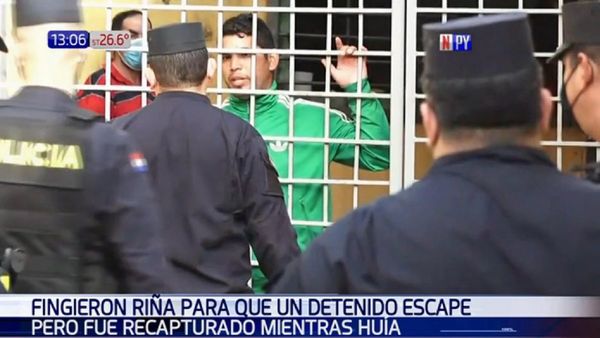 Presos fingen riña en el calabozo para que presunto narco se escape