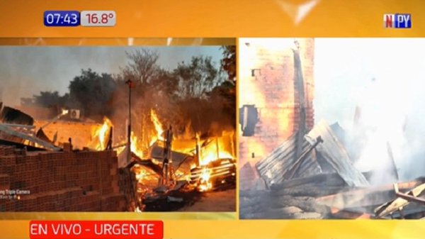 Ñemby: Incendio devora parte de un local de materiales de construcción | Noticias Paraguay