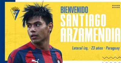 Cádiz hace oficial la llegada de Santiago Arzamendia
