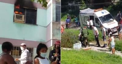 ¡Trágico! Un hombre se suicida tras apuñalar a vecinos e incendiar su casa en La Habana