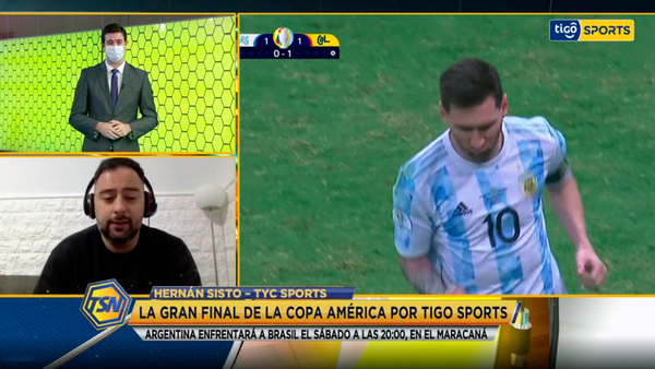 Hernán Sisto en contacto con Tigo Sports Noticias