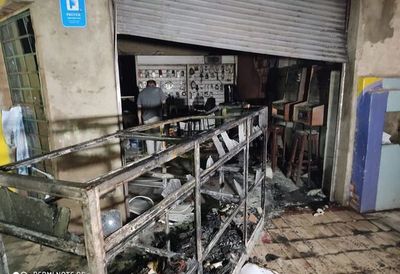 Prevención evitó expansión de incendio en una tienda de Itauguá  - Nacionales - ABC Color
