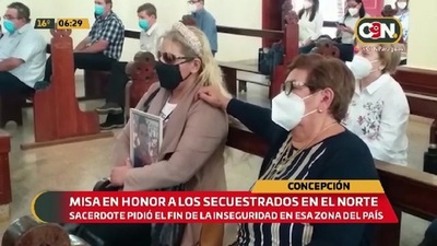 Misa en honor a los secuestrados en el norte - C9N