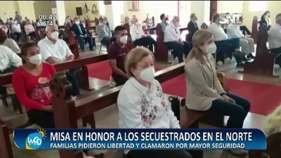 Misa en honor a los secuestrados en el norte - SNT