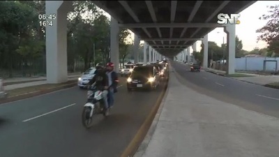 Tráfico en zona de obras del Corredor Vial Botánico - SNT