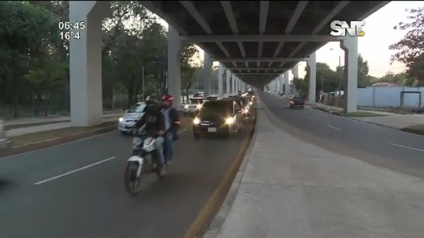 Tráfico en zona de obras del Corredor Vial Botánico - SNT
