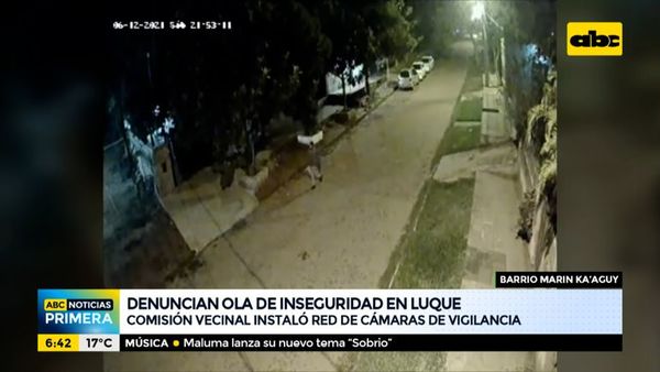 Ante ola de inseguridad, Comisión Vecinal de Luque instaló red de cámaras de vigilancia - ABC Noticias - ABC Color