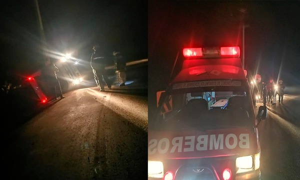 Camión volcó en Santa María Ñu – Prensa 5