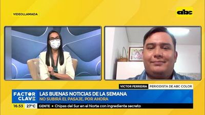 La buena noticia de la semana: No subirá precio del pasaje, por ahora - Factor Clave - ABC Color