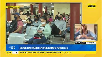 Sigue calvario en registros públicos - Factor Clave - ABC Color