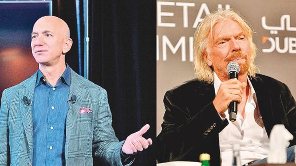Multimillonarios Bezos y Branson están listos para viajar al espacio