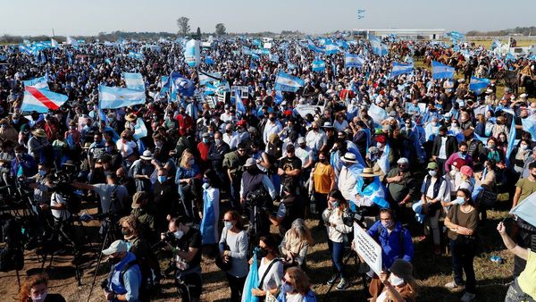 Movilización opositora contra “el populismo” en Argentina