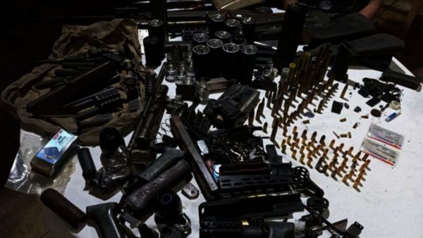 Incautan un arsenal de municiones y armas en Pedro Juan
