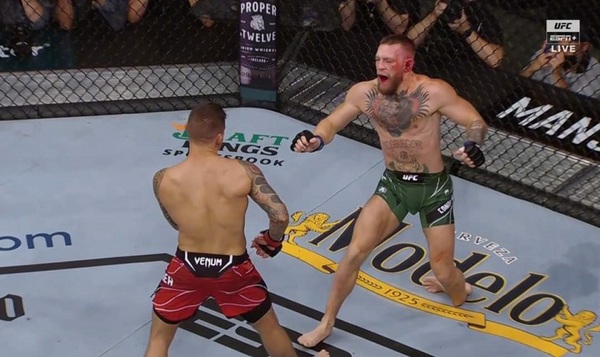 La impactante lesión de McGregor que le dio la victoria a Poirier