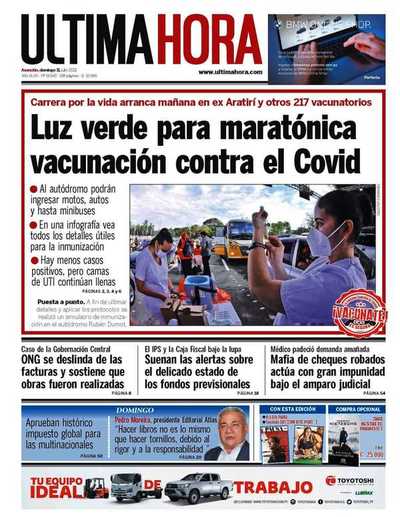 Portadas de este domingo 11 de julio de 2021