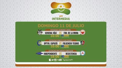 Se cierra la primera rueda de la Intermedia