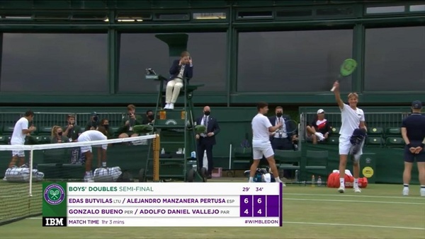 Con buenas sensaciones, Daniel Vallejo se despidió de Wimbledon
