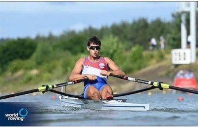 Insfrán en final B del mundial de remo