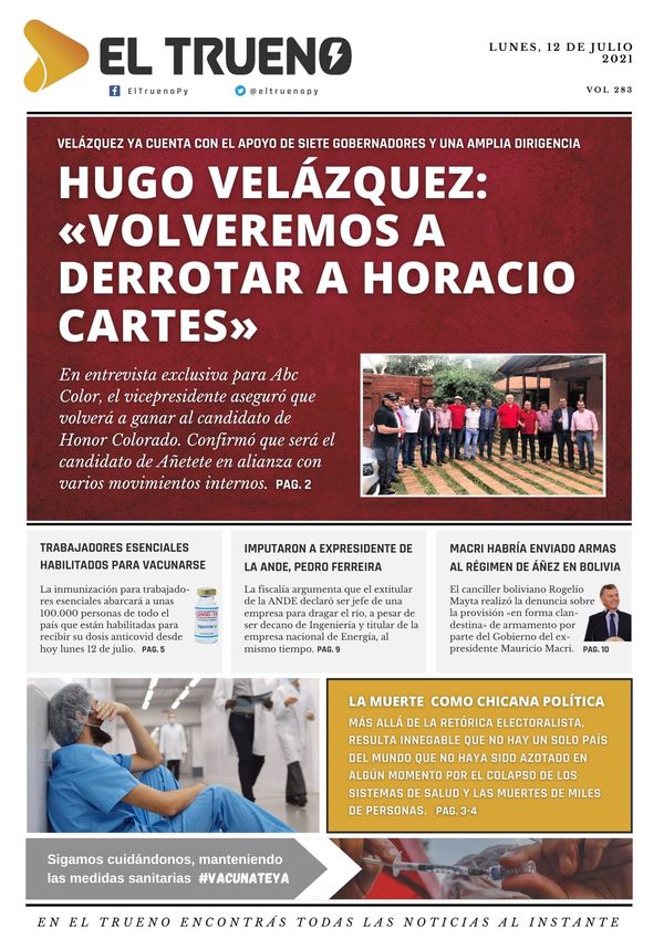 E-paper 12 de julio 2021 - El Trueno