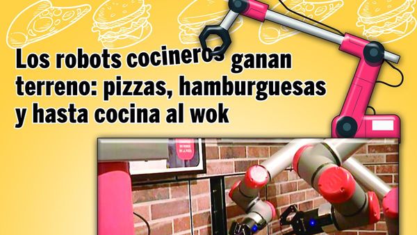 Los robots cocineros ganan terreno: Pizzas, hamburguesas y hasta cocina al wok