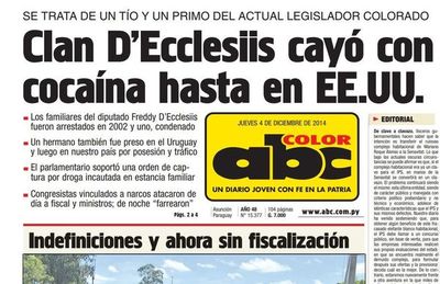 San Pedro renovará intendentes con disputa entre D’Ecclesiis y Giménez   - Nacionales - ABC Color