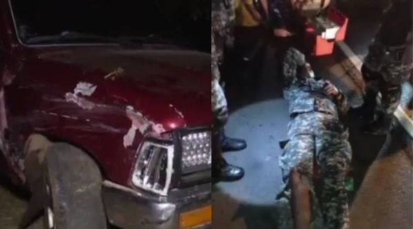 Diario HOY | Camioneta entró en contramano y atropelló a agentes del Grupo Lince