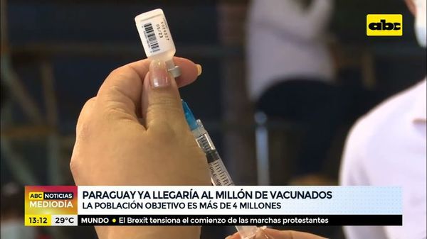 Paraguay ya llegaría al millón de vacunados - ABC Noticias - ABC Color