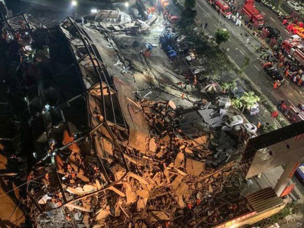 Se derrumbó un hotel en China: Un muerto y 10 desaparecidos - Megacadena — Últimas Noticias de Paraguay