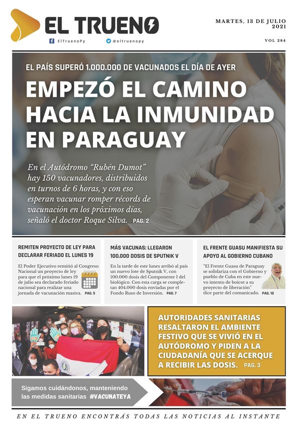 E-paper 13 de julio 2021 - El Trueno