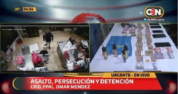 Persecución, tiroteo y un detenido tras cuatro asaltos