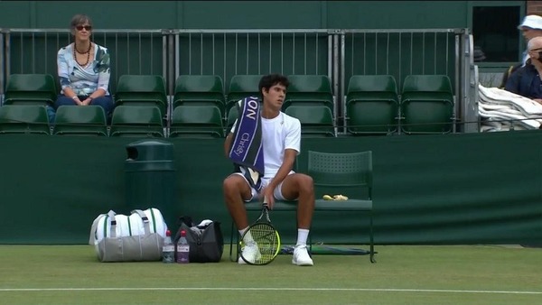 El tenista paraguayo Daniel Vallejo cerró una excelente presentación en Wimbledon | .::Agencia IP::.