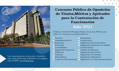 BCP llama a concurso para 41 vacancias