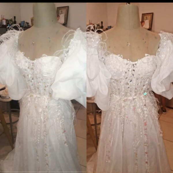 Crónica / [Video] "Desatre" le hizo su vestido de novia
