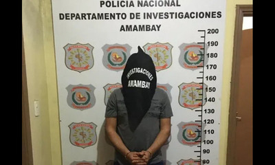 Amambay: Detienen a guardiacárcel por varios asaltos - OviedoPress