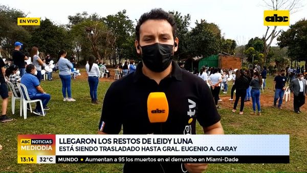 Aguardan los restos de Leidy Luna en su comunidad en Guairá - ABC Noticias - ABC Color