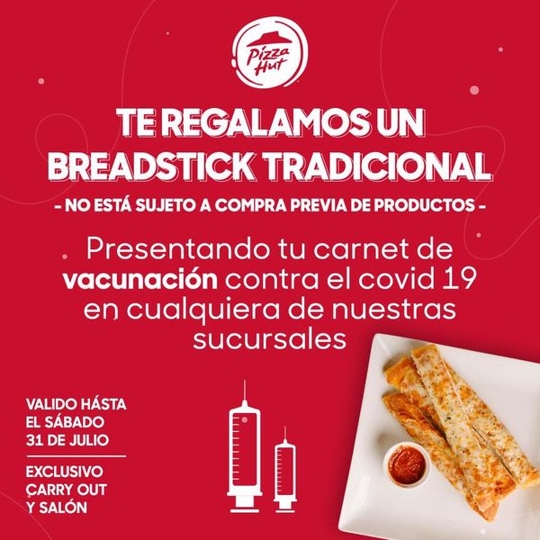 Regalan “Breadstick tradicional” a vacunados contra covid-19 - Empresariales - ABC Color