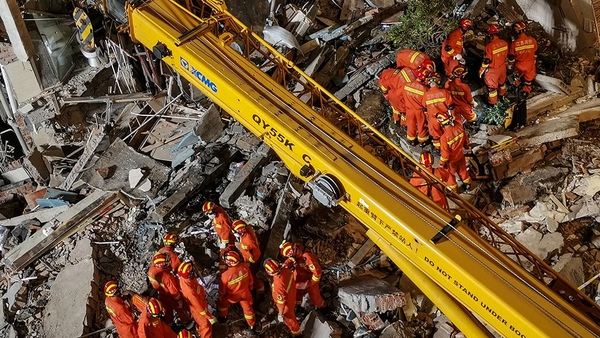 El derrumbe de un hotel en China dejó ocho muertos y nueve desaparecidos - Megacadena — Últimas Noticias de Paraguay