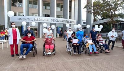 Once pacientes reciben el alta médica de Hospital Integrado tras vencer al COVID