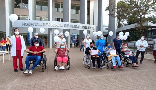 Once pacientes reciben el alta médica de Hospital Integrado tras vencer al COVID