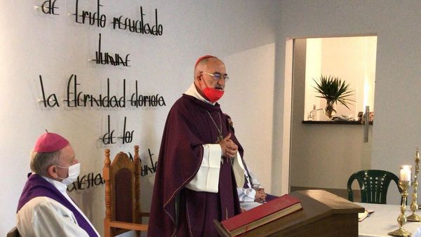 Cardenal López llegó y hoy va a Concepción