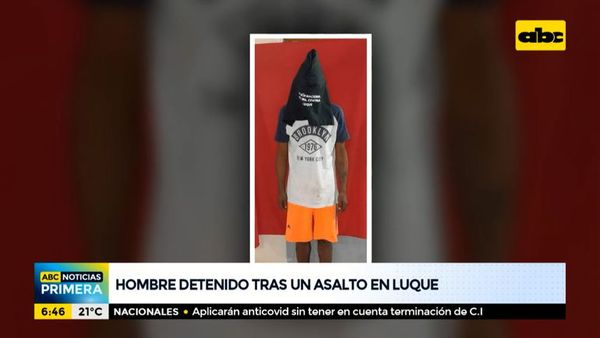 Un hombre detenido tras asalto en Luque - ABC Noticias - ABC Color