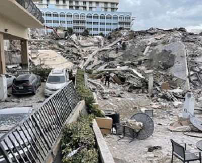 Derrumbe en Miami: “Con vigas, esto no pasaba”, afirma arquitecto argentino